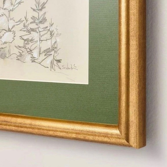 Hearth & Hand with Magnolia 10"x14" Tree Sketch Framed Christmas Wall Art - Picture 3 of 5